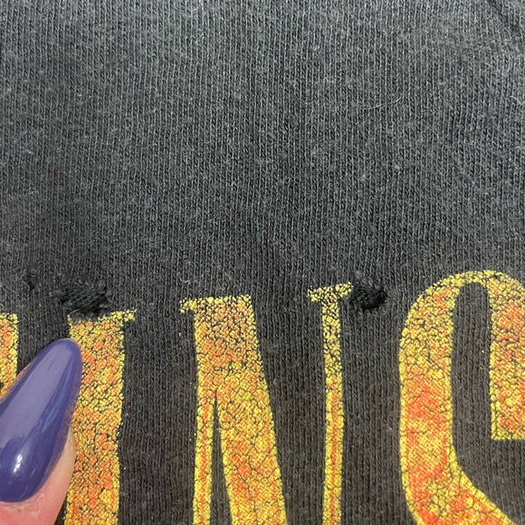 Guns N Roses Tee Large Sweet Child of Mine Rock Band 80s Distressed Baggy Grunge - Picture 8 of 9